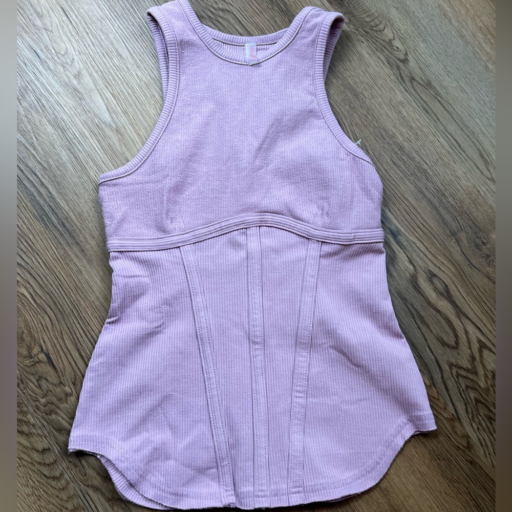 Free People Movement Ribbed Lilac Tank Top